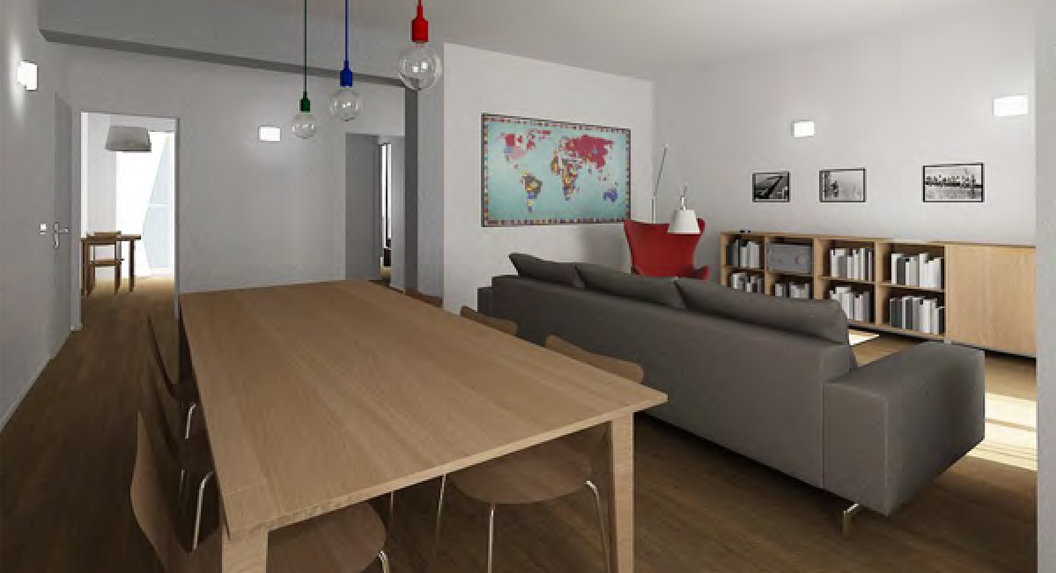 Rendering 3D fotorealistici di Interni interior designi