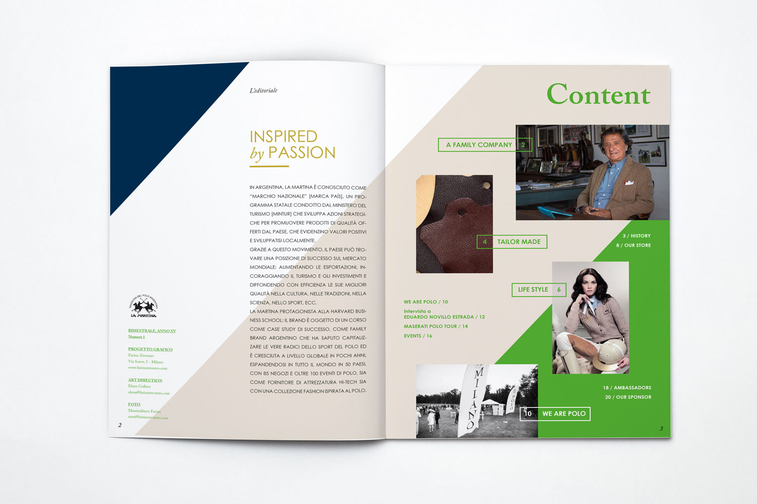 La Martina concept Magazine | Progettazione grafica e Art Direction